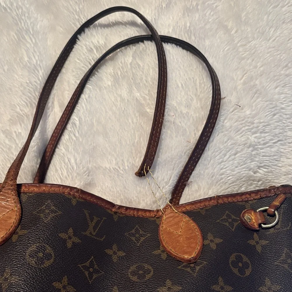 Louie Vuitton SD0048 LV Logo Neverfull MM Monogram Tote Authentic Designer Bag - Picture 17 of 17